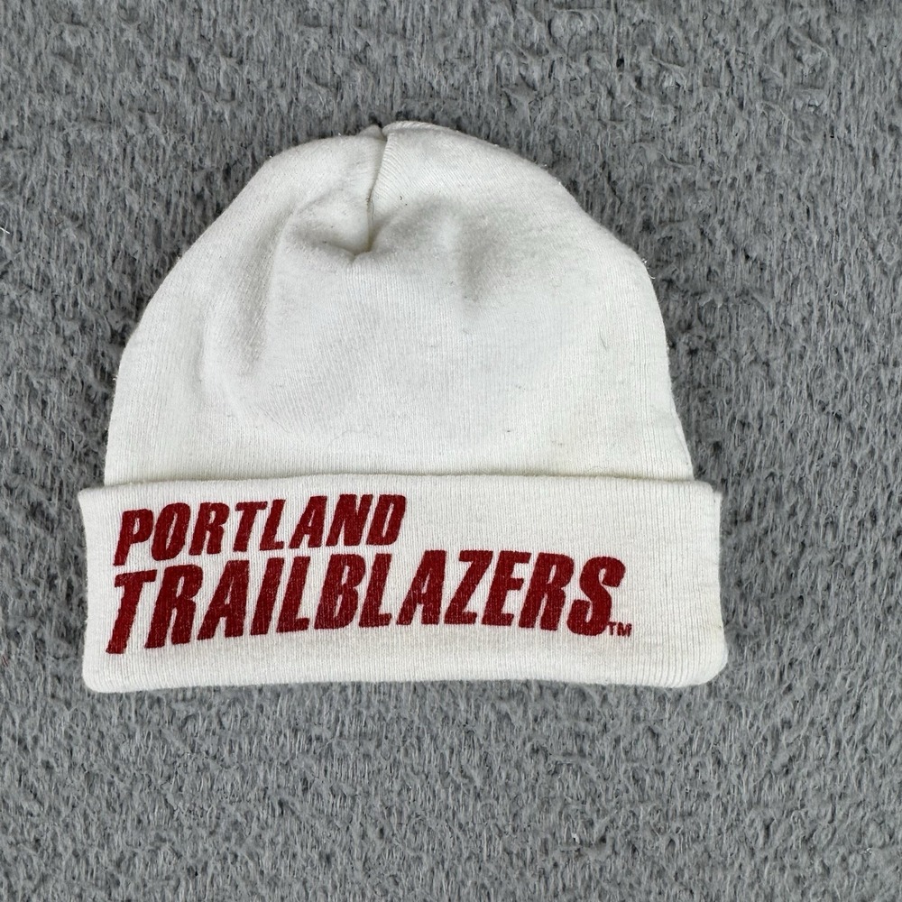 Portland Trailblazers Infant Beanie Hat Cap Baby Vintage Made In USA 90s‎